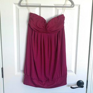 Magenta Forever 21 Strapless Dress - Women's Medium
